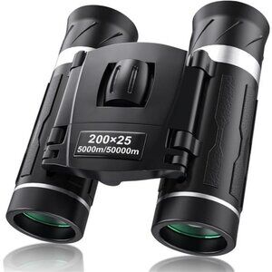 200x25 Compact Binoculars for Adults & Kids,High Powered Mini Pocket Binoculars